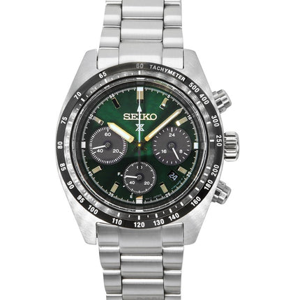 Seiko Prospex Speedtimer Chronograph Tiefgrünes Zifferblatt Solar SSC933P1 100M Herrenuhr