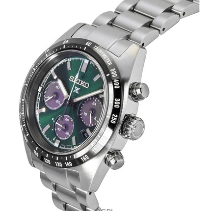 Seiko Prospex Speedtimer Chronograph Tiefgrünes Zifferblatt Solar SSC933P1 100M Herrenuhr