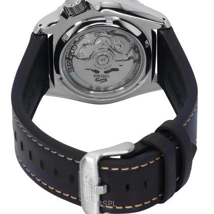 Seiko 5 Sports SKX GMT Lederarmband Braunes Zifferblatt Automatik SSK036K1 100M Herrenuhr