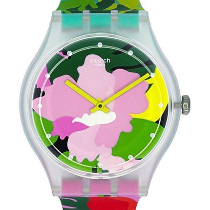 Swatch Originals tropischen Garten analoge SUOK132 Unisex Quarzuhr