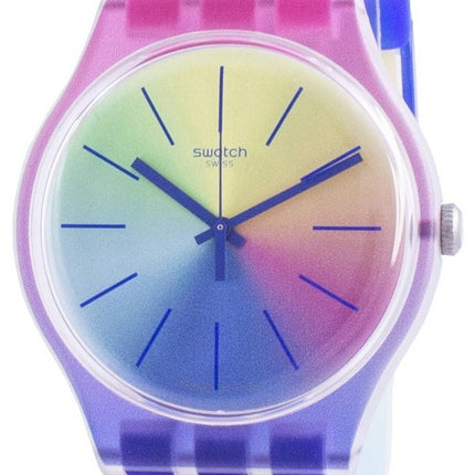 Swatch Multiboost Multicolor Dial Silikonarmband Quarz SUOK143 Herrenuhr