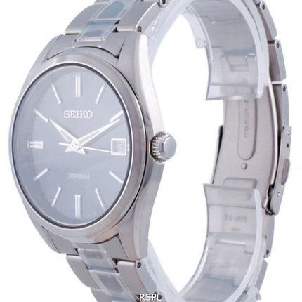 Seiko Entdecken Sie mehr Titan Quarz SUR373 SUR373P1 SUR373P 100M Herrenuhr