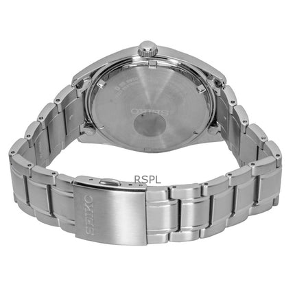 Seiko Edelstahl Lachs Zifferblatt Quarz SUR523P1 100M Herrenuhr