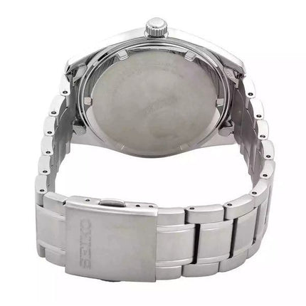 Seiko Classic Edelstahl blaues Zifferblatt Quarz SUR525P1 100M Herrenuhr