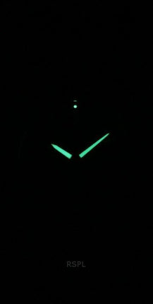 Seiko Analog Edelstahl schwarzes Zifferblatt Quarz SUR535P1 100M Herrenuhr