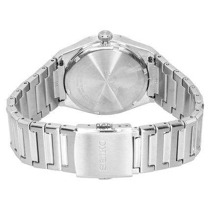 Seiko Conceptual Herrenuhr aus Edelstahl mit weißem Zifferblatt, Quarzwerk, SUR553P1, wasserdicht bis 100 m