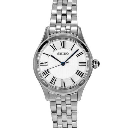 Seiko Classic Edelstahl Silber Zifferblatt Quarz SUR609P1 Damenuhr
