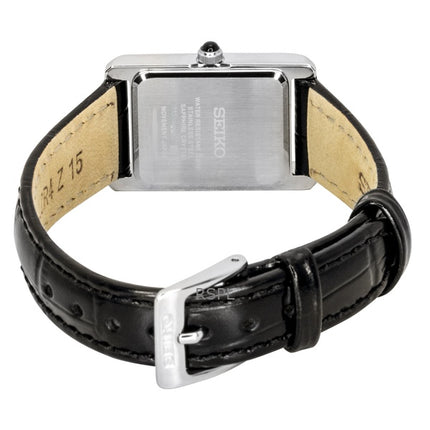 Seiko Classic Lederarmband Weißes Zifferblatt Quarz SWR107P1 Damenuhr