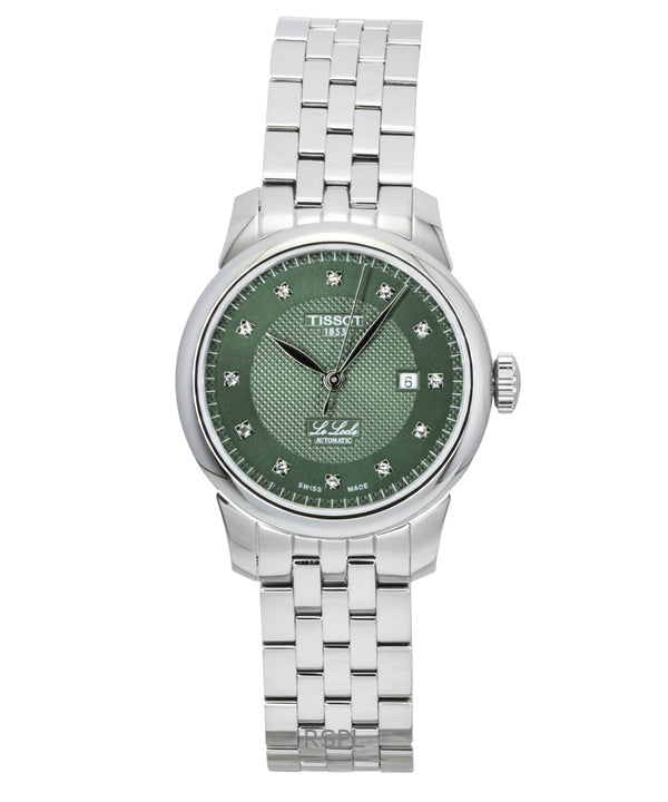 Tissot Le Locle Stainless Steel Green Dial Automatic T006.207.11.096.00 Women's Watch