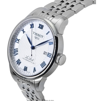 Tissot Le Locle Powermatic 80 20. Jahrestag Edelstahl Silbernes Zifferblatt Automatik T006.407.11.033.03 Herrenuhr