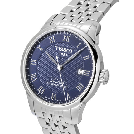Tissot Le Locle Automatikuhr aus Edelstahl mit blauem Zifferblatt, Modell T006.407.11.043.00, Herrenuhr