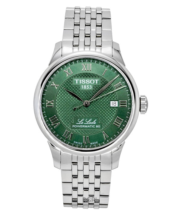 Tissot Le Locle Stainless Steel Green Dial Automatic T006.407.11.093.00 Men's Watch