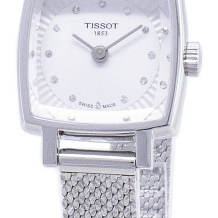 Tissot T-Lady Lovely Square T058.109.11.036.00 T0581091103600 Diamond Accents Quarz Damenuhren