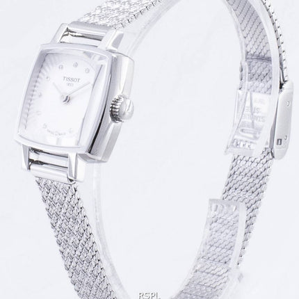 Tissot T-Lady Lovely Square T058.109.11.036.00 T0581091103600 Diamond Accents Quarz Damenuhren