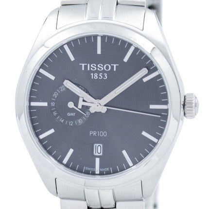 Tissot T-Classic PR 100 Dual Time Quarz T101.452.11.061.00 T1014521106100 Herrenuhr