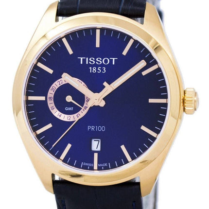 Tissot T-Classic PR 100 Dual Time Quarz T101.452.36.041.00 T1014523604100 Herrenuhr
