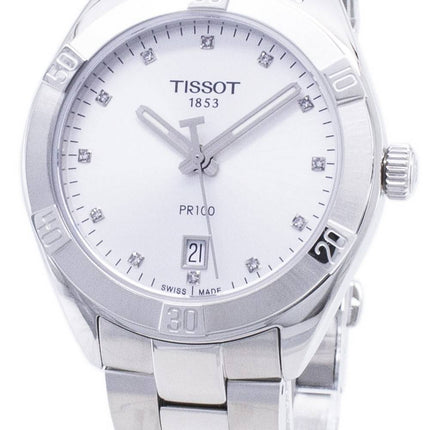 Tissot T-Classic PR 100 Sport T101.910.11.036.00 T1019101103600 Diamond Accents Quarz Damenuhren