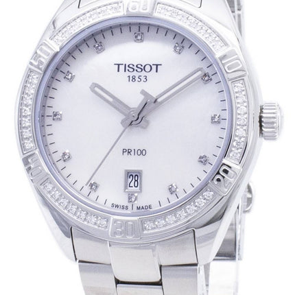 Tissot T-Classic PR 100 Lady Sport T101.910.61.116.00 T1019106111600 Diamant Akzente Quarz Damenuhr