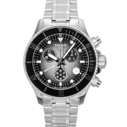Tissot Seastar 1000 Chronograph Edelstahl Schwarzes Zifferblatt Quarz Taucheruhr T120.217.11.061.00 300M Herrenuhr