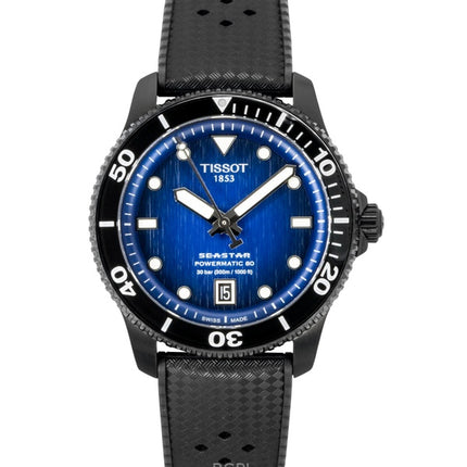 Tissot Seastar 1000 Synthetikarmband Blaues Zifferblatt Automatische Taucheruhr T120.807.37.041.00 300M Herrenuhr