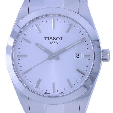 Tissot T-Classic Gentleman Silver Dial Quartz T127.410.11.031.00 T1274101103100 100M Herrenuhr