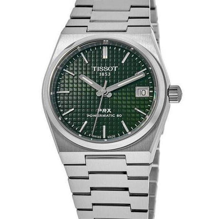 Tissot PRX T-Classic Powermatic 80 grünes Zifferblatt Automatik T137.207.11.091.00 100M Unisex-Uhr