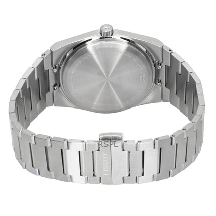 Tissot PRX Herrenuhr aus Edelstahl mit rotem Zifferblatt, Quarzwerk, T137.410.11.421.00, wasserdicht bis 100 m