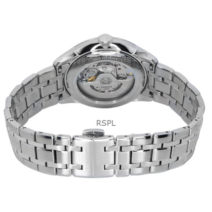 Tissot Chemin Des Tourelles Edelstahl Blaues Skelett-Zifferblatt Automatik T139.836.11.048.00 Herrenuhr