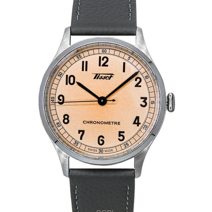 Tissot Heritage 1938 Lederarmband rosa Zifferblatt Automatik T142.464.16.332.00 Herrenuhr