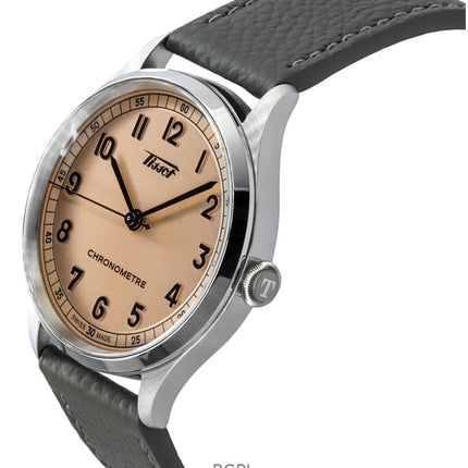 Tissot Heritage 1938 Lederarmband rosa Zifferblatt Automatik T142.464.16.332.00 Herrenuhr
