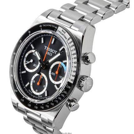 Tissot PR516 Chronograph Edelstahl Schwarzes Zifferblatt Automatik T149.459.21.051.00 100M Herrenuhr