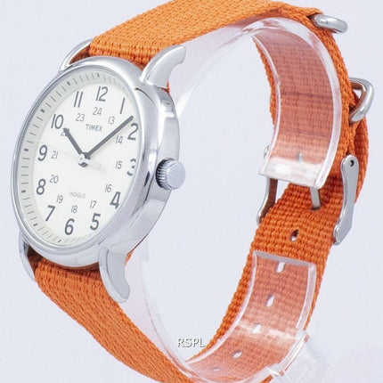 Timex Weekender Slip durch Indiglo T2N745 Unisex Quarzuhr