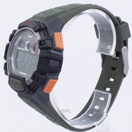 Timex Expedition Schock Welt Zeit Indiglo Digital T49972 Herrenuhr