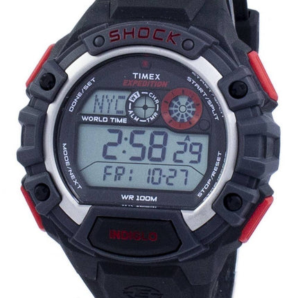Timex Expedition globalen Schock Welt Zeit Alarm Indiglo Digital T49973 Herrenuhr