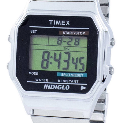 Timex zeitlos klassische Indiglo Chronograph Alarm digitaler T78587 Herrenuhr