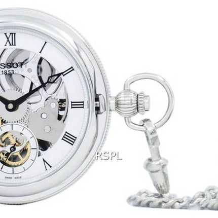 Taschenuhr Tissot Bridgeport mechanische Skelett T859.405.19.273.00 T8594051927300