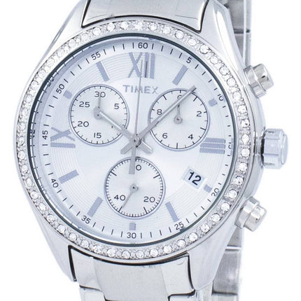 Timex Miami Chronograph Quarz Diamant Akzent TW2P66800 Damenuhr