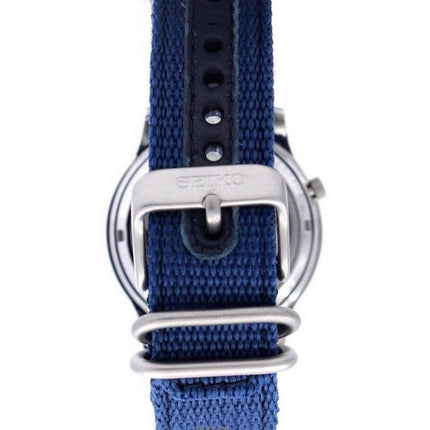 Generalüberholte Seiko 5 Militär-Nylonarmband-Automatik SNK807K2 Herrenuhr
