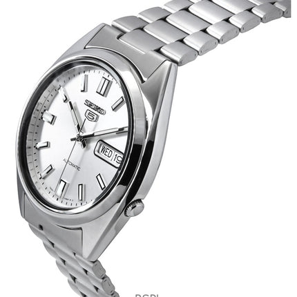 Generalüberholte Seiko 5 Automatikuhr mit weißem Zifferblatt SNXS73K1 für Herren