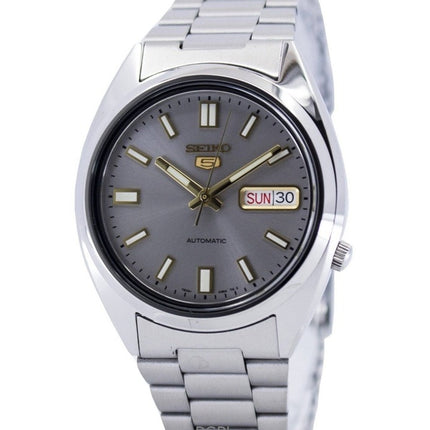 Generalüberholte Seiko 5 Automatikuhr mit grauem Zifferblatt SNXS75K1 für Herren