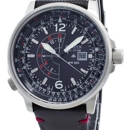 Überholte Citizen Eco-Drive BJ7017-09E Nighthawk Pilot 200M Herrenuhr