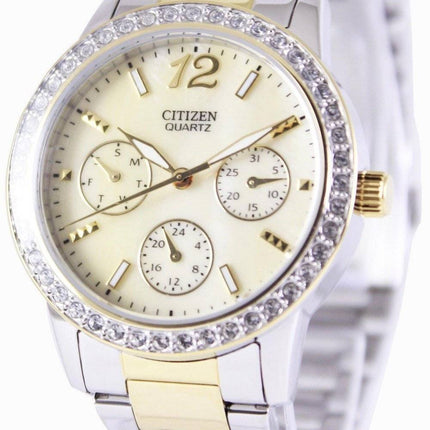Überholte Bürger Quarz Swarovski Kristalle ED8094-52N Damenuhr