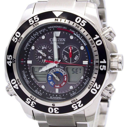 Überholter Citizen Promaster Chronograph Weltzeit JR4045-57E JR4045 200M Herrenuhr