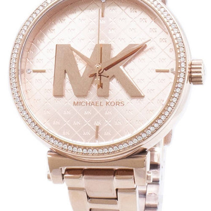 Überholte Michael Kors Sofie Diamant Akzente Quarz MK4335 Damenuhr