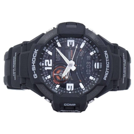 Überholte Casio G-Shock Analog-Digital-Harzarmband schwarzes Zifferblatt Quarz GA-1000-1A 200M Herrenuhr