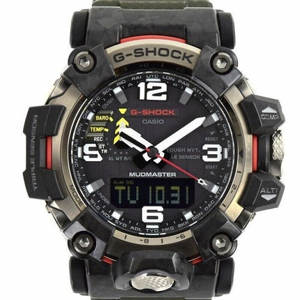 Überholte Casio G-Shock Mudmaster Analog-Digital-Harzarmband Schwarzes Zifferblatt Solar GWG-2000-1A3 200M Herrenuhr