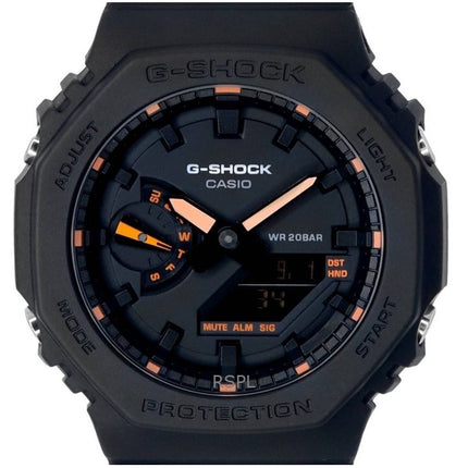 Generalüberholte Casio G-Shock Analog-Digital-Quarzuhr mit schwarzem Zifferblatt GA-2100-1A4 200M Herrenuhr