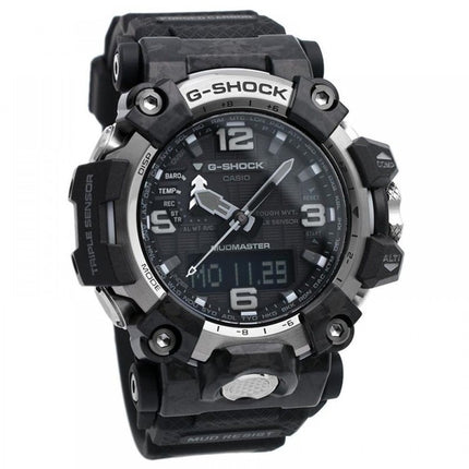 Generalüberholte Casio G-Shock Mudmaster Analog-Digital-Solaruhr mit schwarzem Zifferblatt und Solar-Funktion GWG-2000-1A1, 200 m