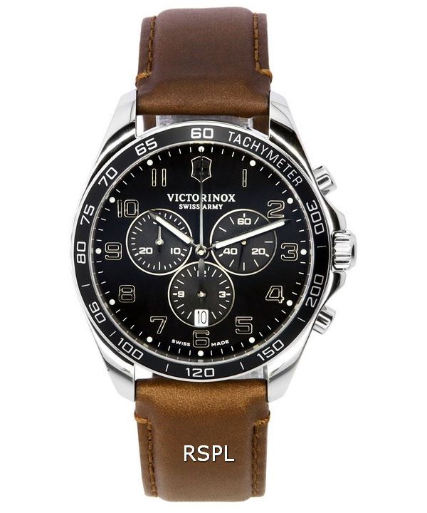 Victorinox Fieldforce Classic Chronograph Schwarzes Zifferblatt Quarz 241928 100M Herrenuhr