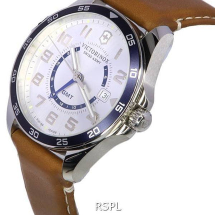 Victorinox Fieldforce Classic GMT Silver Dial Quartz 241931 100M Herrenuhr